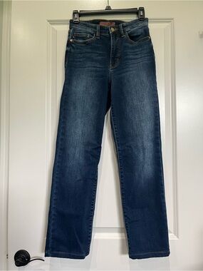 Judy Blue Dark Indigo high rise Straight-Leg Jeans 27” inseam